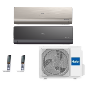  Мульти сплит-система на 2 комнаты Haier Lightera Super Match 2U40S2SM1FA/AS09NS6ERA-G/AS09NS6ERA-B 