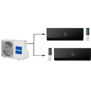  Мульти сплит-система на 2 комнаты Haier Flexis Super Match 2U40S2SM1FA/AS25S2SF1FA-B*2шт 