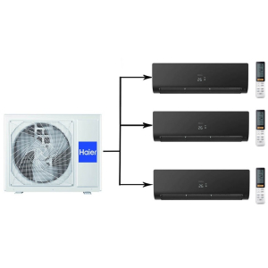  Мульти сплит-система на 3 комнаты Haier Flexis Super Match 3U70S2SR5FA/AS25S2SF2FA-B*3шт 
